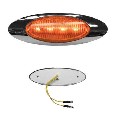 00212337P Marker Light LED 2in X 6-1/2in Amber For Optronics