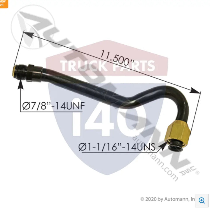 Automann 561.46817 Pipe Air Discharge Freightliner - Air Compressor