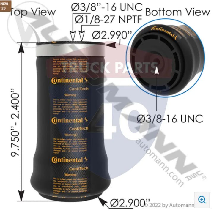 W023587103 Continental Air Spring Cabin For Firestone - Continental Air Spring Cabin