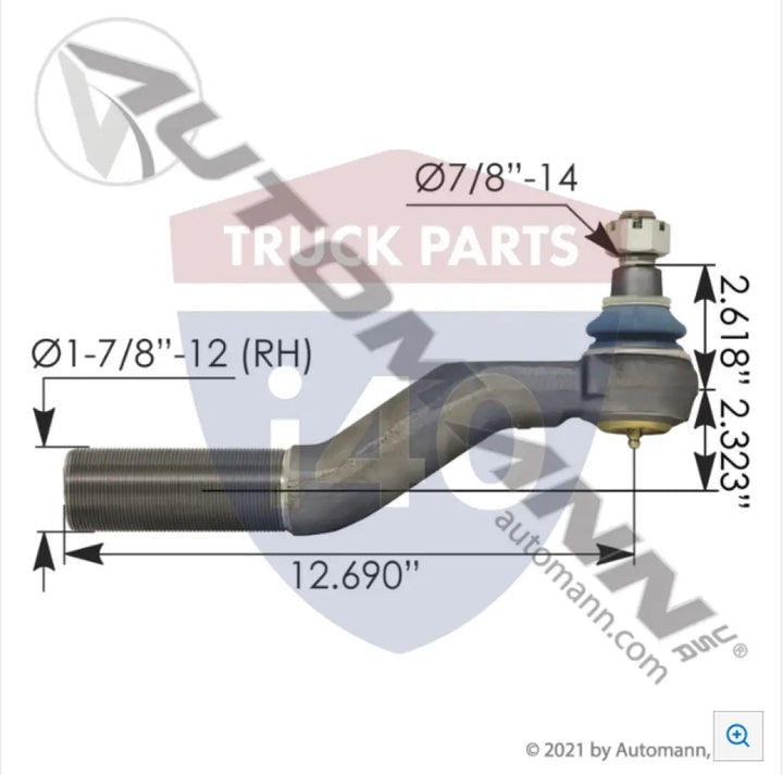 28SV5326A16 Tie Rod End RH For Trw - Tie Rod End RH