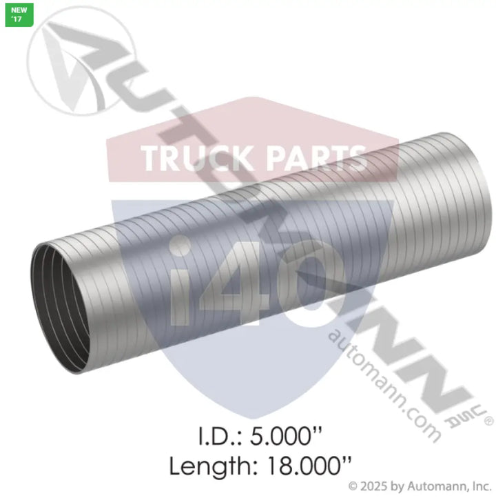 Automann 562.U7350-18SS304 Flex Tubing 5in 18in 304SS - Flex Tubing 5in X 18in 304SS
