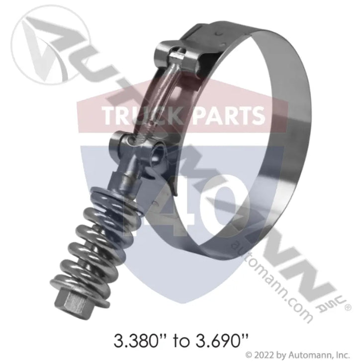 BREB9224-0338 HD T-Bolt Clamp 3.38in to 3.69in For CVL - Spring Loaded T-Bolt Clamps - Heavy Duty