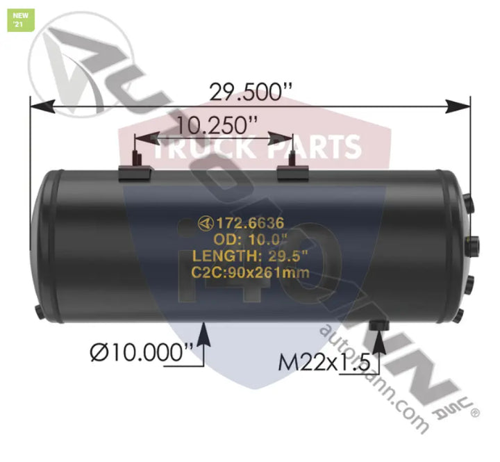 Automann 172.6636 Air Tank Volvo - Volvo