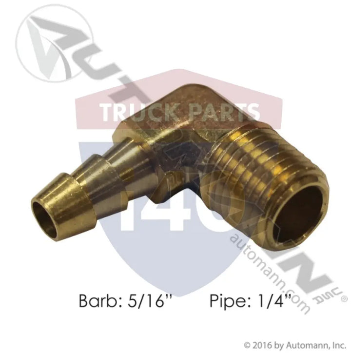 129HB54 Male Elbow 5/16in Barb 1/4in Pipe For Parker - Elbow