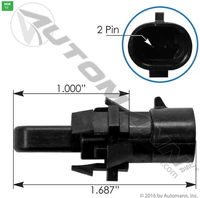 Automann 577.46554 Outside Air Temp Sensor Freightliner
