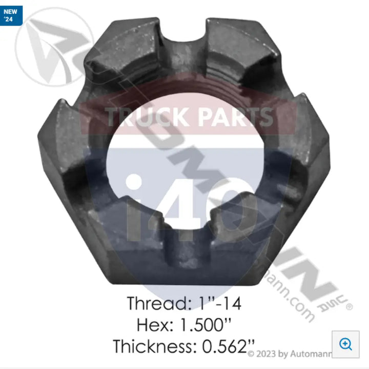 Automann 209.2506 Spindle Nut - Trailer Axle