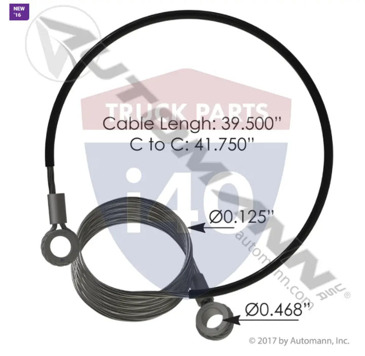Automann HLK2474 Hood Cable Stop Kenworth - Hood Cable Stop Kenworth