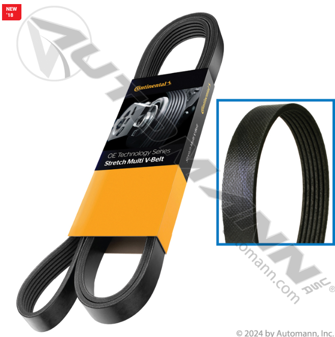0124196000 Continental Multi V-Belt OE Technology For Freightliner