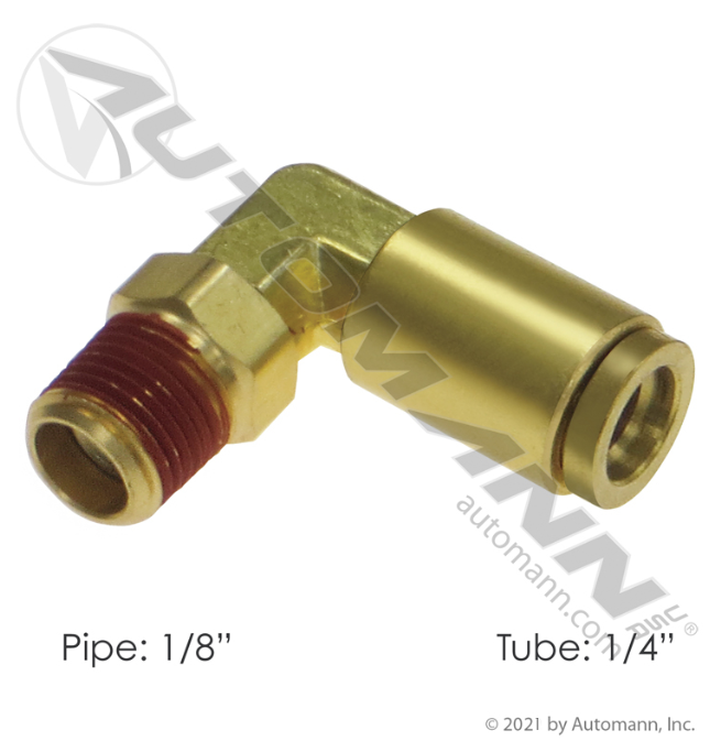 017950 Brass PLC Male SWL Elbow 1/4 1/8in For Velvac
