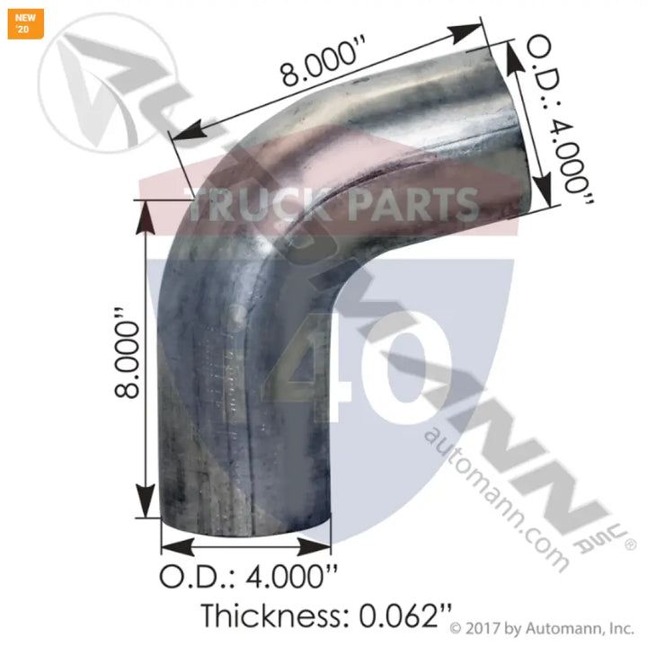 Automann 562.U625770A Exhaust Elbow Mack - Exhaust Elbow Mack
