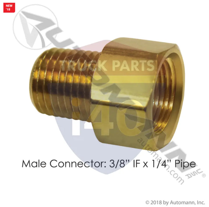 202X6 Male Connector 3/8in IF 1/4in Pipe For Eaton - Male Connectors