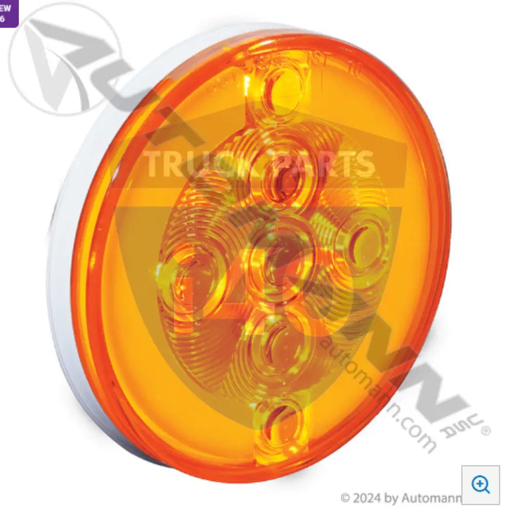 Automann 571.LD41A25 F/P/T Light LED 4in Amber Zeon Halo - F/P/T Light LED 4in Amber Zeon Halo