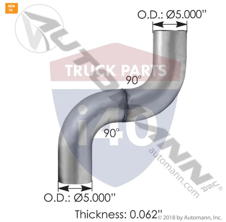 1425029 Exhaust Pipe ALZ For Peterbilt - Exhaust Pipe ALZ Peterbilt