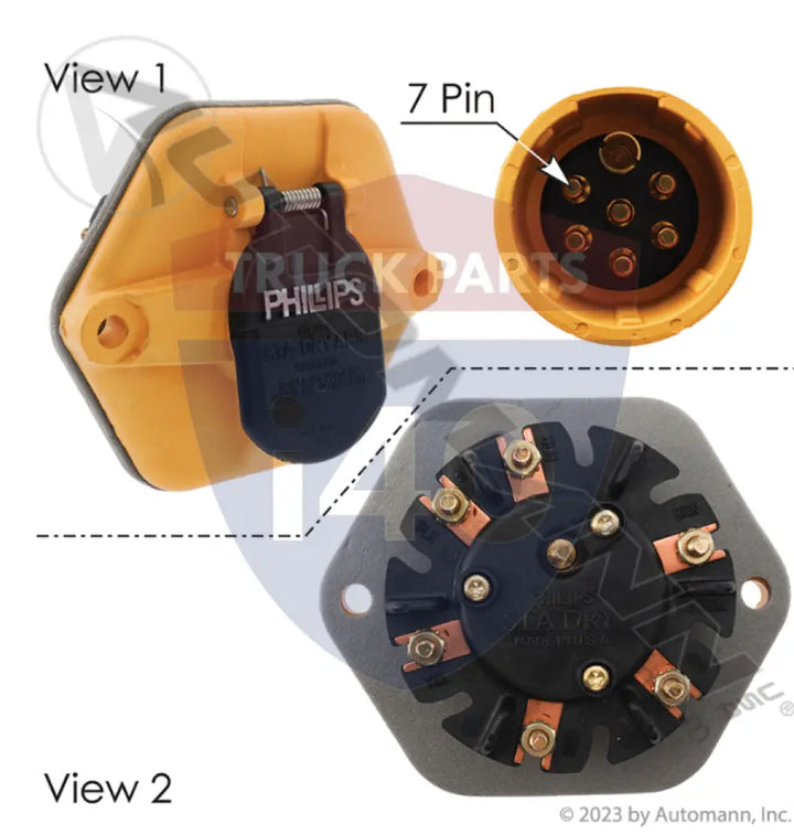 Phillips PHI16-860 Socketbreaker ISO STA-DRY - 7-Way Sockets with Rear Studs