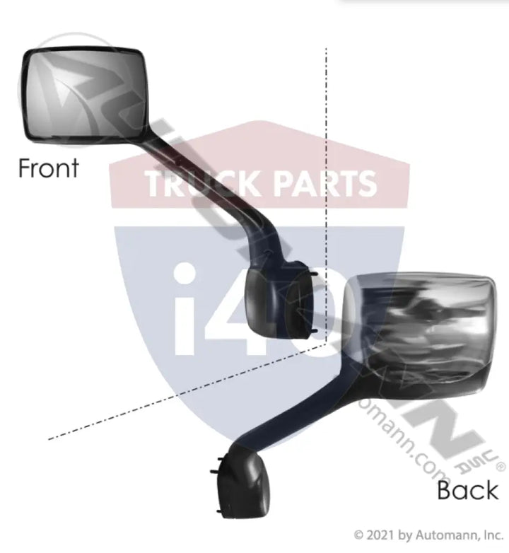 L596003200 Hood Mirror Assy LH Chrome For Kenworth - Hood Mirror Assy LH Chrome Kenworth Pete