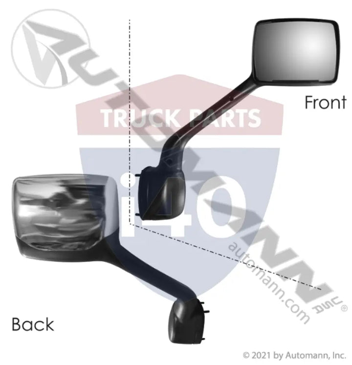 L59-6003-200R Hood Mirror Assy RH Chrome For Kenworth - Hood Mirror Assy RH Chrome Kenworth Pete