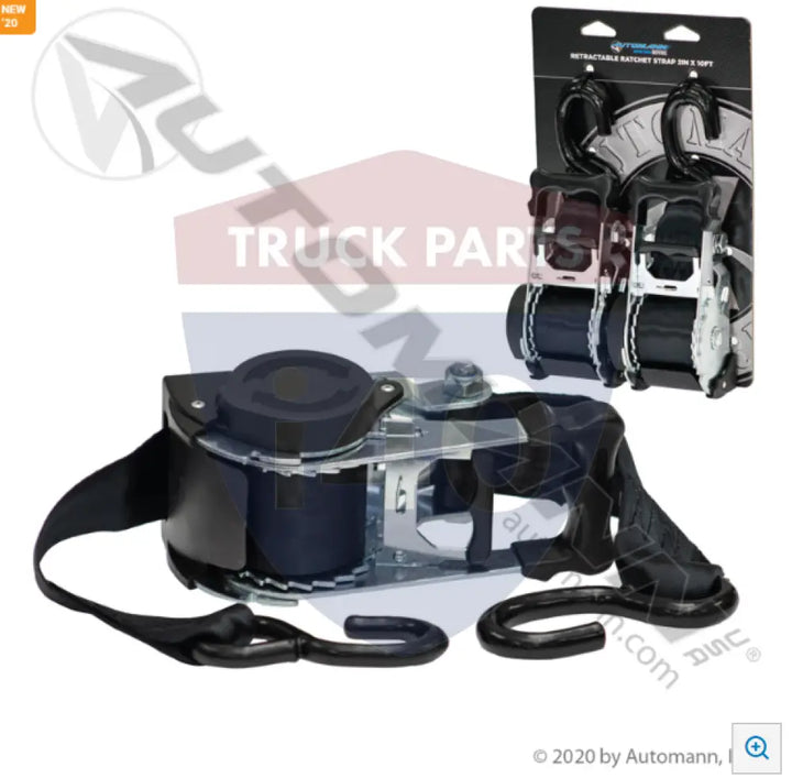 Automann 573.A210RRS-2DP Retractable Ratchet Strap 2in 10ft 2pk - Counter Displays
