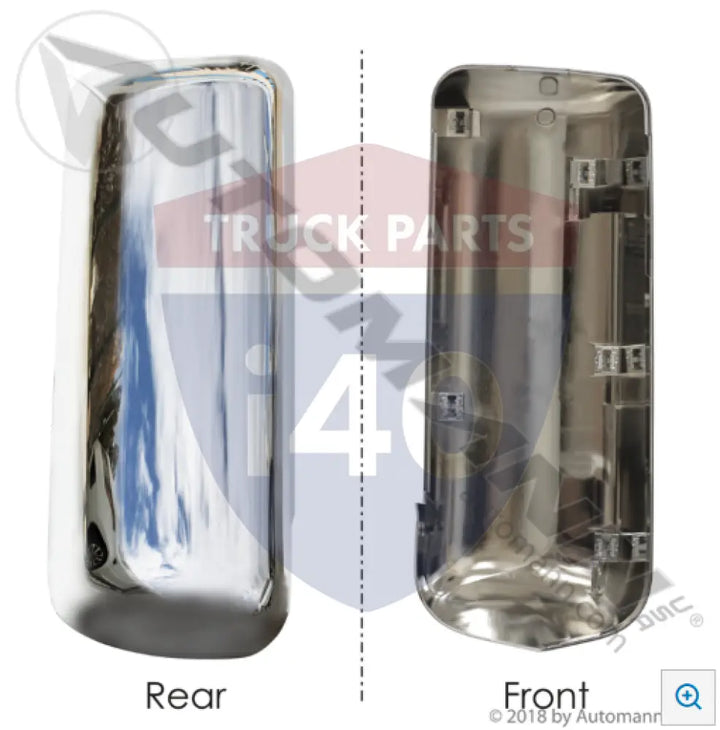 Automann 563.75009C Mirror Back Cover RH Chrome Peterbilt - Mirror Back Cover RH Chrome Peterbilt