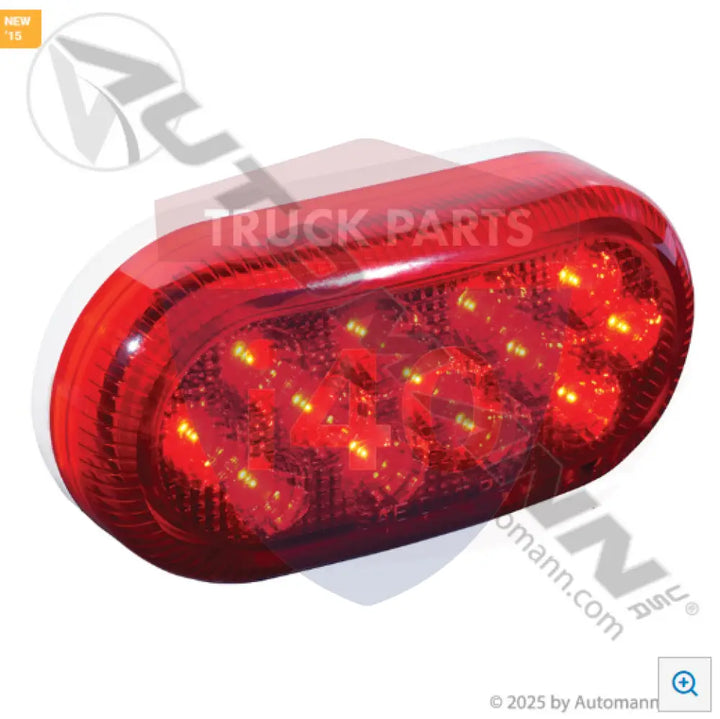 Automann 571.LD261R13 Marker Light LED 2in 4in Oval Red - Marker Light LED 2in X 4in Oval Red