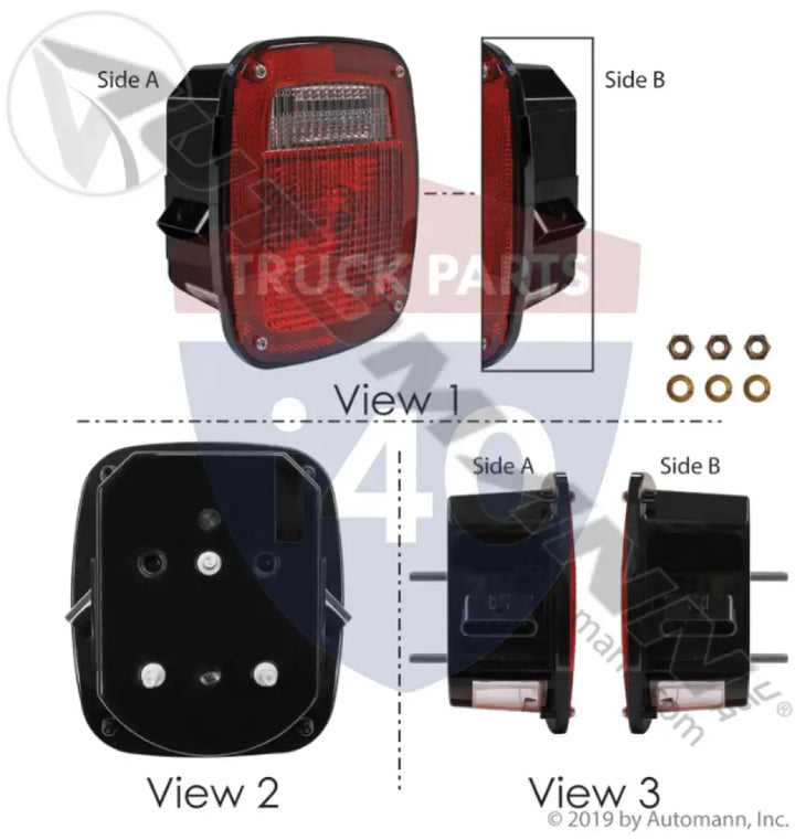 5315Y101 S/T/T Box Light Double Metri-Pack For Trucklite - S/T/T Box Light Double Metri-Pack