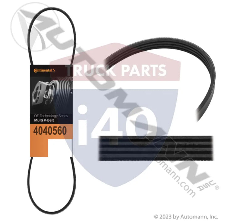 04668382AA Continental Elite Poly-V Serpentine Belt For Chrysler - Serpentine Belts