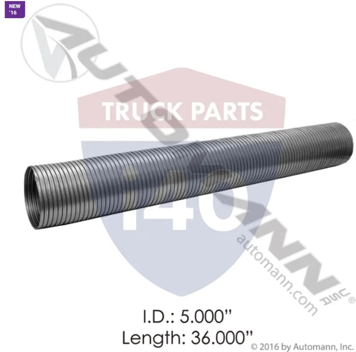 Automann 562.U7350-36SS Flex Tubing 5in 36in 409SS - Flex Tubing 5in X 36in 409SS