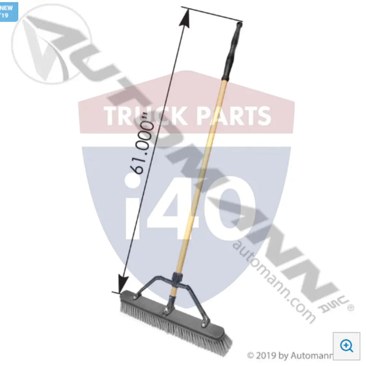 Automann 579.PB24RHD Push Broom 24in Heavy Duty - Cleaning