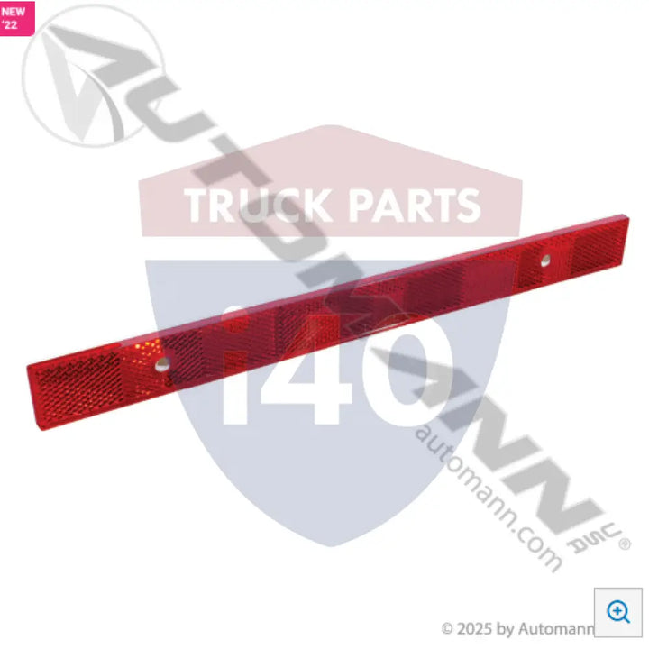 Automann 571.RF2X12QMR Reflector Red Rectangular Quick-Mount - Lighting