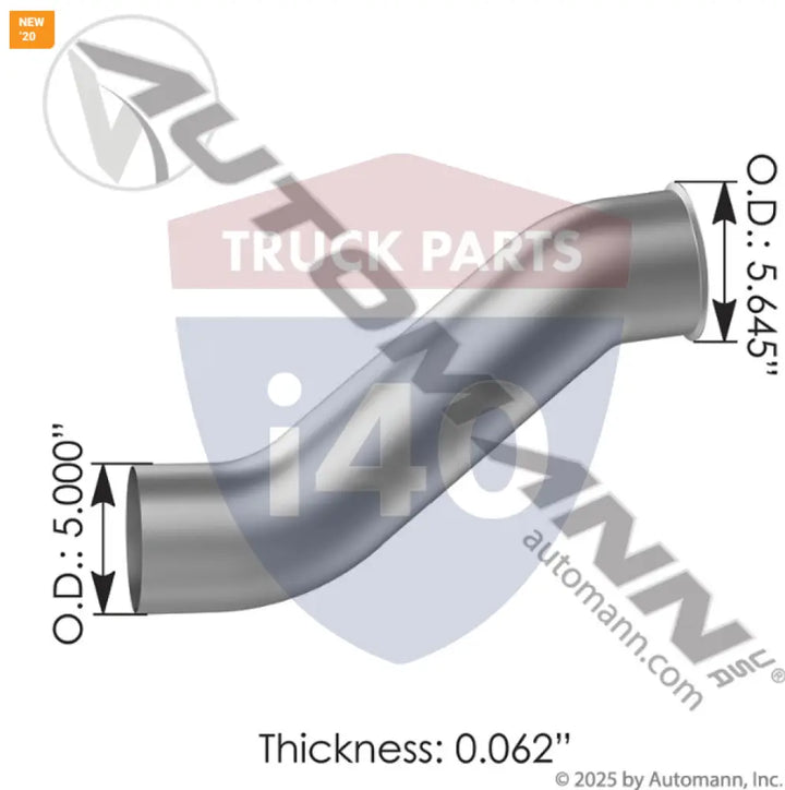 0417123002 Exhaust Pipe ALZ For Freightliner - Exhaust Pipe ALZ Freightliner