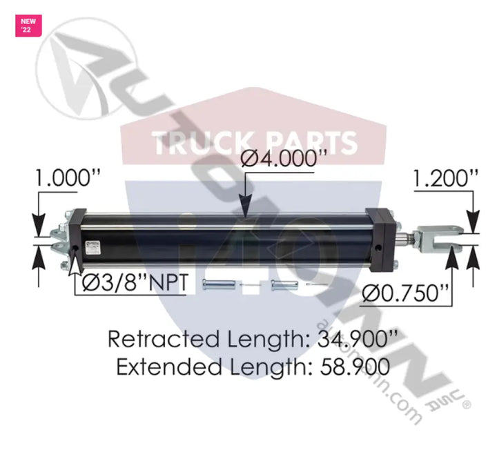 Apsco 170.C7424PKAP Highlift Air Cylinder Kit APSCO - Air Cylinders