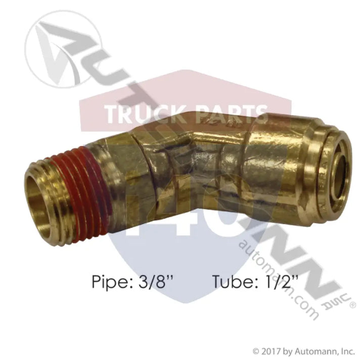 1880X8S Brass PLC 45 Deg Male Elbow 1/2 3/8in For Eaton - Male 45° Elbows-Brass