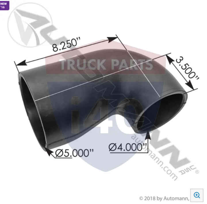 Automann 561.47759 Reducer Elbow Rubber 5-4in ID - 90° Reducer