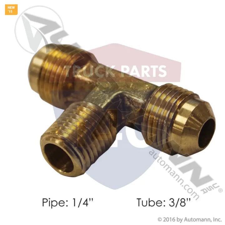 145F64 Male Branch Tee 3/8in SAE 1/4in Pipe For Parker - Tees