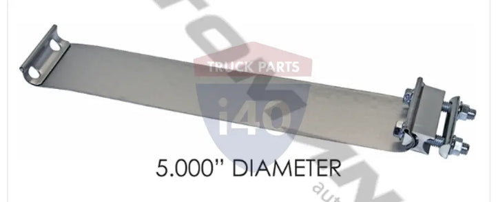 Automann 562.U3205A Band Clamp Flat 5in Aluminized - Band Clamp Flat 5in Aluminized