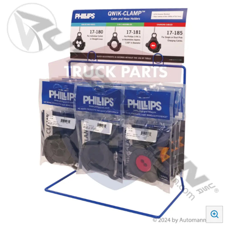 Phillips PHI80-180 QWIK-CLAMP™ Countertop Display - Premium Clamping Solutions