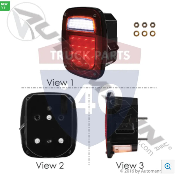 53640 S/T/T Box Light LED Metri-Pack LH For Grote - S/T/T Box Light LED Metri-Pack LH