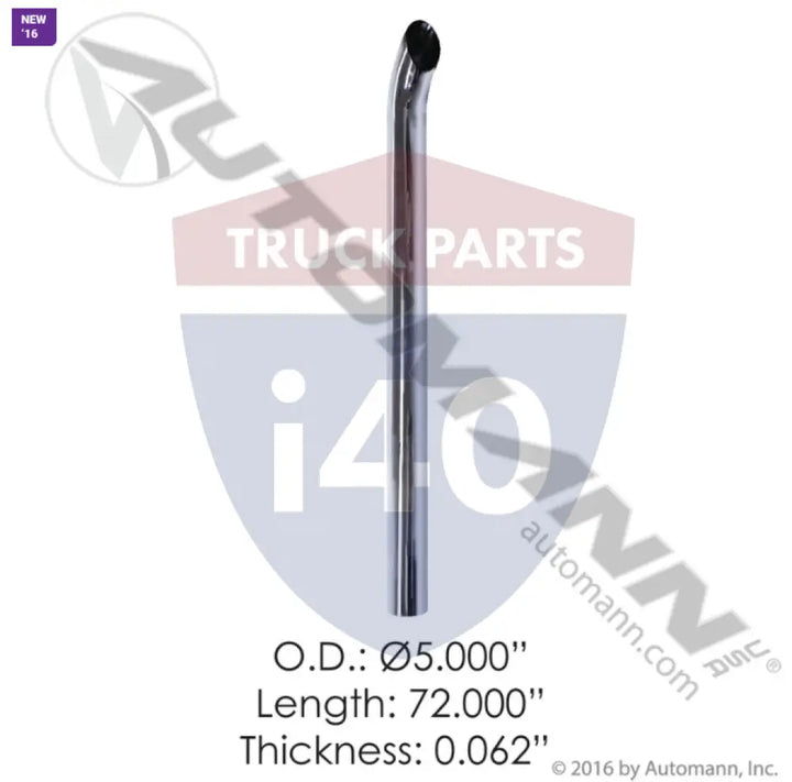 Automann 562.U5572SC Chrome Stack 72in Length 5in OD - Chrome Stack 72in Length 5in OD
