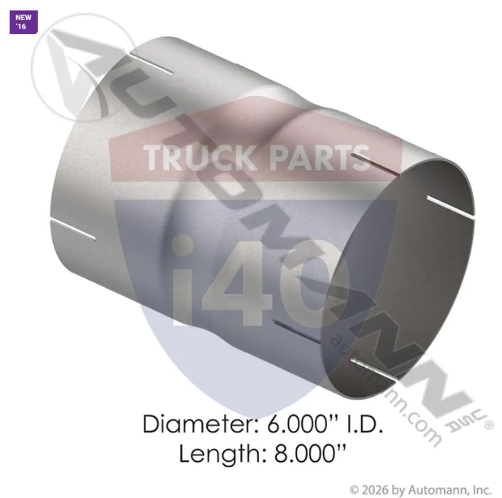 Automann 562.U84600A Coupler 6in ID 8in Length ALZ - Coupler 6in ID X 8in Length ALZ