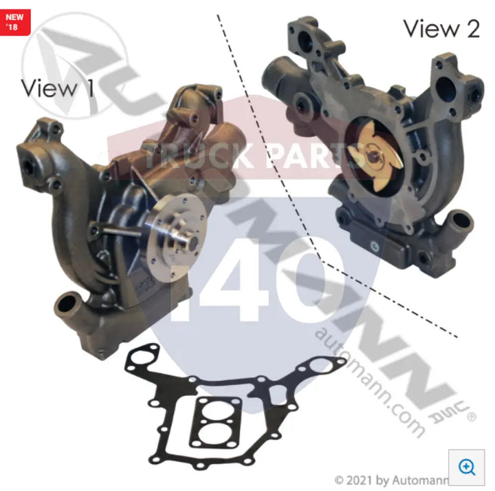 Automann 800.8928672 Water Pump Detroit Diesel 8.2L V8 - Detroit Diesel