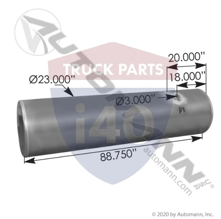 576.4615023PF Fuel Tank Round For Freightliner - Fuel Tank Round Freightliner