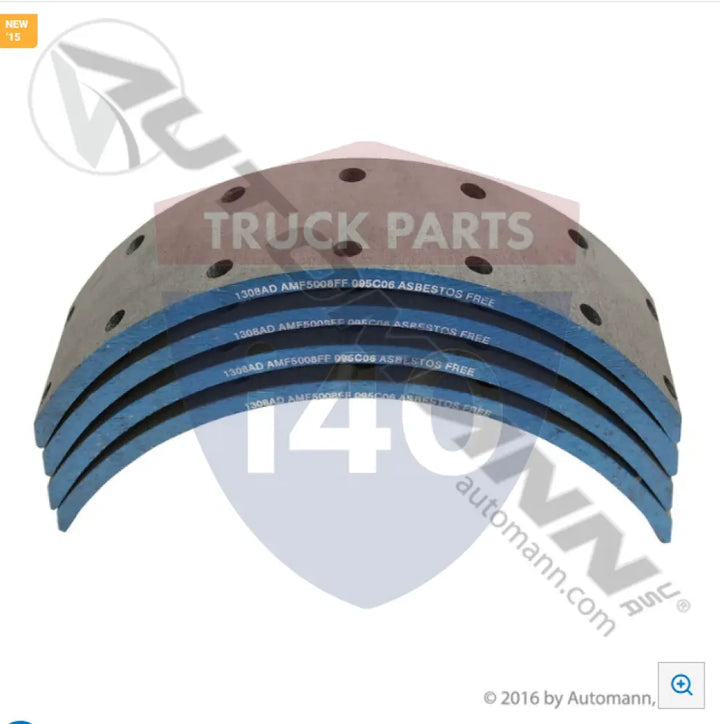 Automann 140.1308A.50 Brake Lining - 20K Lb GAWR