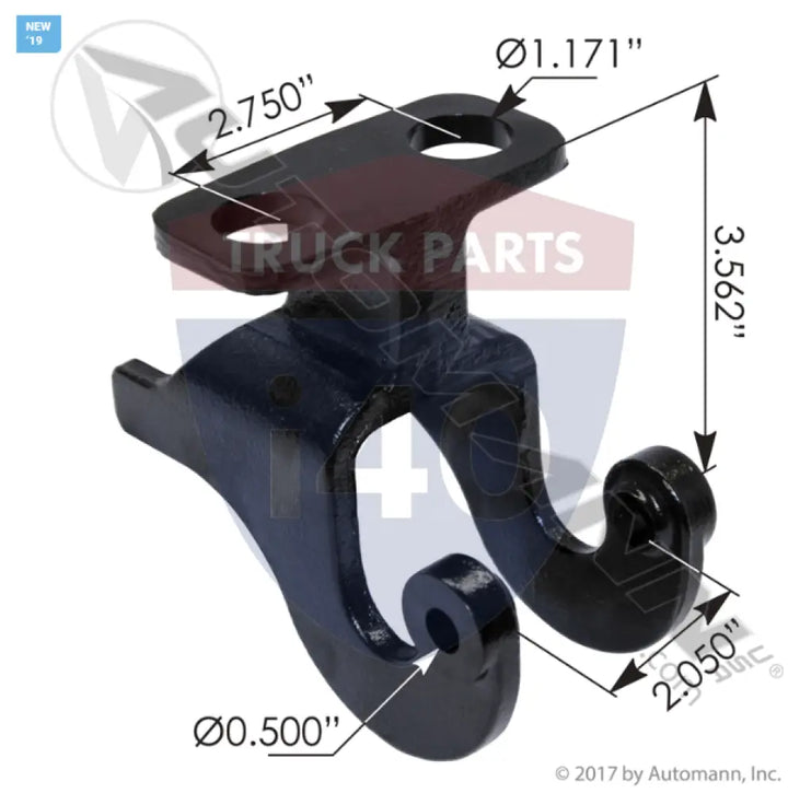 L48-6113 Hood Hinge Pivot Bracket For Kenworth - Hood Hinge Pivot Bracket Kenworth