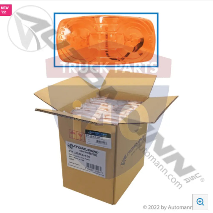 1211A3 Marker Light 2in 4in Amber 100-pcs For Trucklite - Marker Light 2in X 4in Amber 100-pcs
