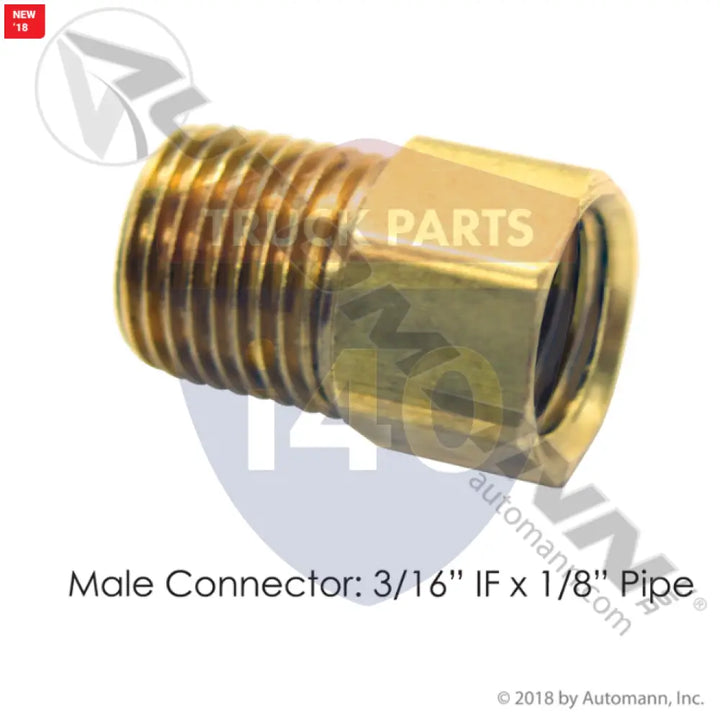 202X3 Male Connector 3/16in IF 1/8in Pipe For Eaton - Male Connectors