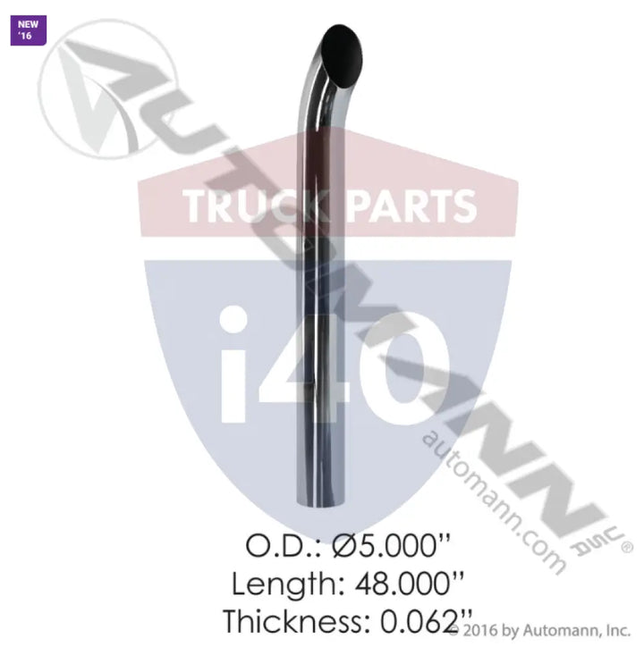 Automann 562.U5548SC Chrome Stack 48IN Length 5in OD - Chrome Stack 48IN Length 5in OD