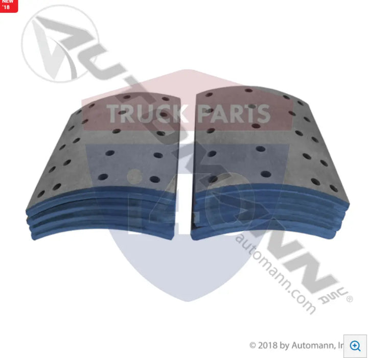4552 Brake Lining For FMSI - 20K Lb GAWR