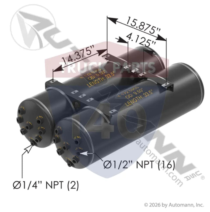 G86105955 Air Tank Assembly Kenworth For Paccar - Kenworth