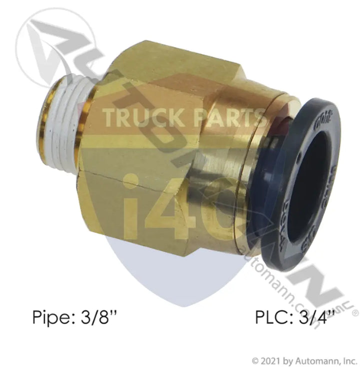 016187 PLC Male Connector 3/4 3/8in For Velvac - Male Connectors-Composite