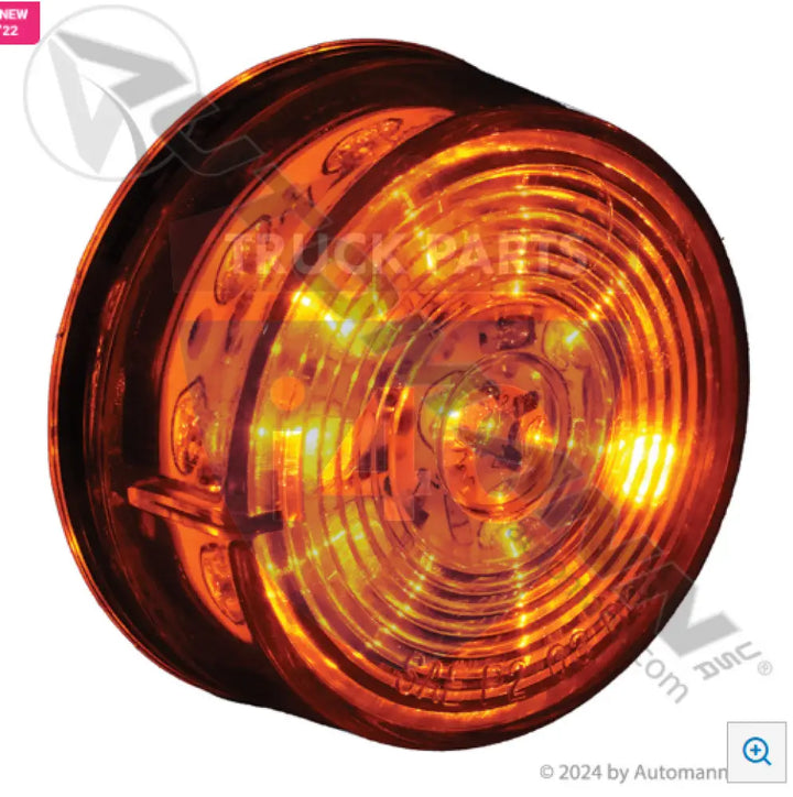 Automann 571.LD30CA10 Marker Light LED 2in Round Clear Amber - Marker Light LED 2in Round Clear Amber