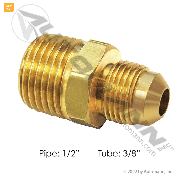 014868 Male Connector 3/8in SAE 1/2in Pipe For Velvac